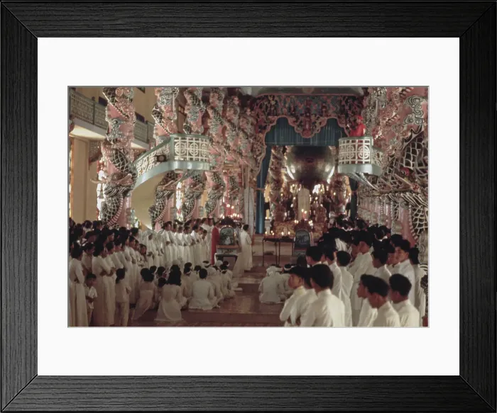 Framed Print : Caodaism In Tay Ninh, 1971 Framed Print : Caodaism In Tay Ninh, 1971