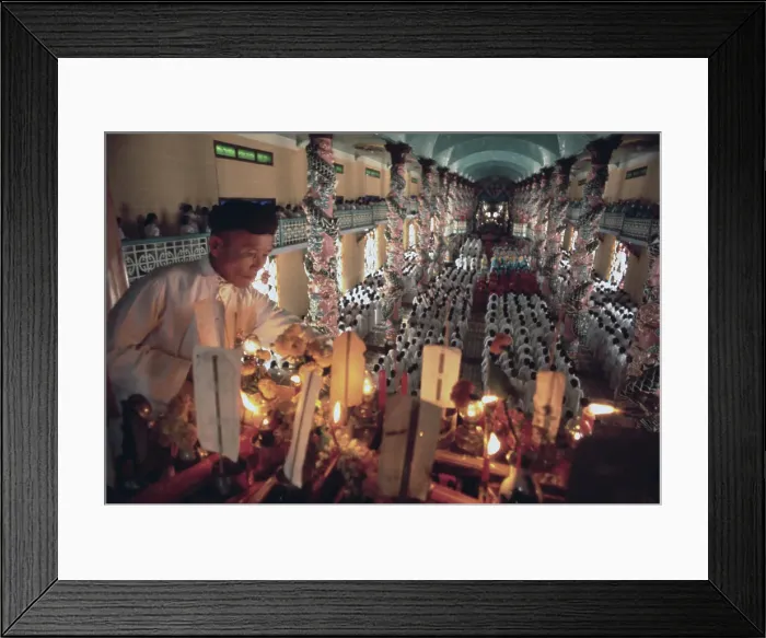 Framed Print : Caodaism In Tay Ninh, 1971 Framed Print : Caodaism In Tay Ninh, 1971