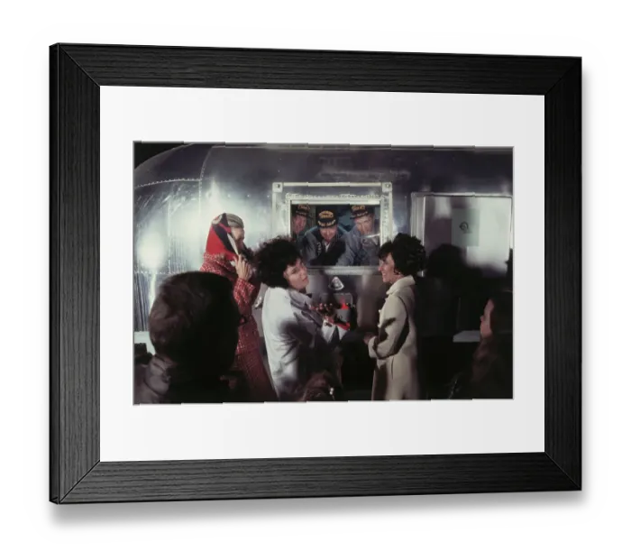 Framed Print : Wives Welcoming their Husbands Framed Print : Wives Welcoming their Husbands