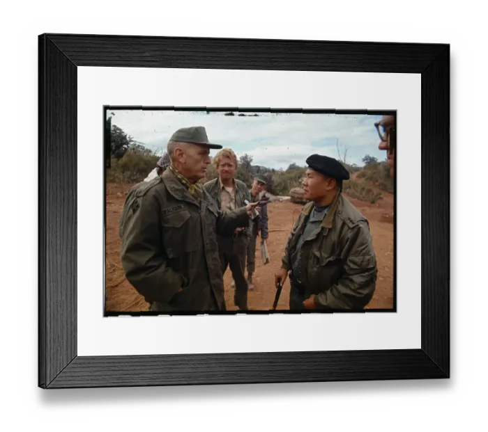Framed Print : Lt. General Hoang Xuan Lam Conversing with Americans Framed Print : Lt. General Hoang Xuan Lam Conversing with Americans