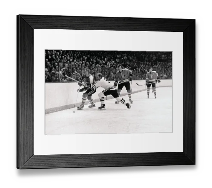 Framed Print : Bobby Hull Passing Puck to Teammate Framed Print : Bobby Hull Passing Puck to Teammate