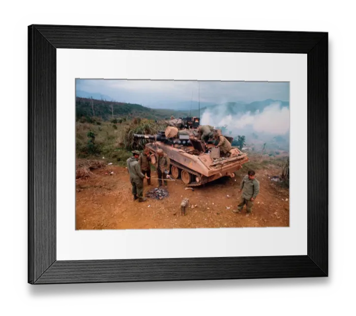 Framed Print : Vietnamese Soldiers Riding in Trucks Framed Print : Vietnamese Soldiers Riding in Trucks