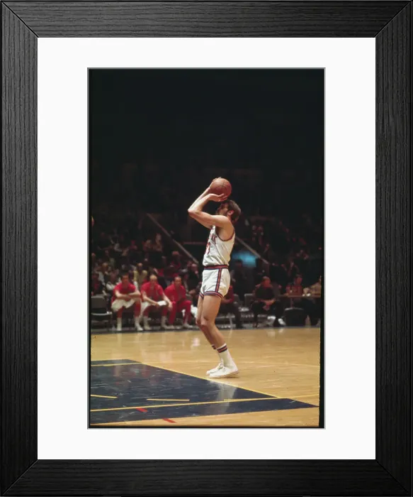 Framed Print : Phil Jackson Shooting Basketball