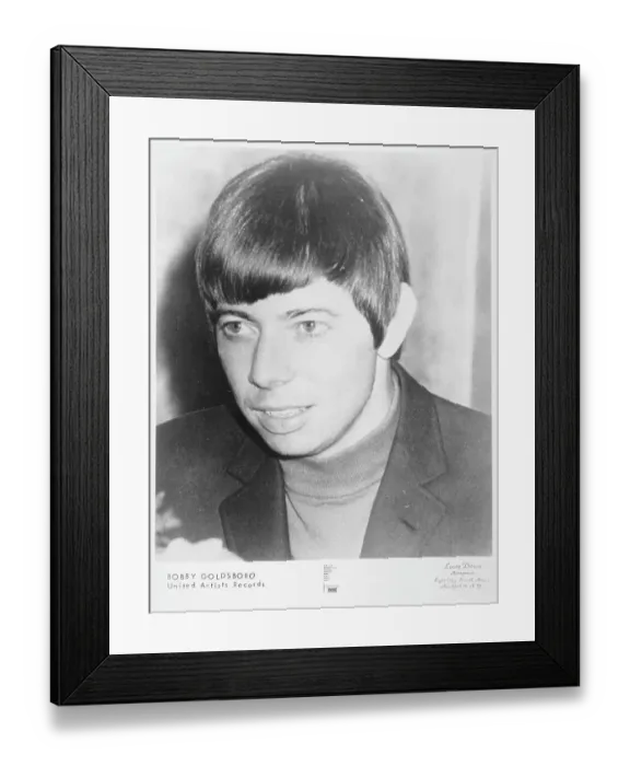 Framed Print : Close Up of Singer Bobby Goldsboro