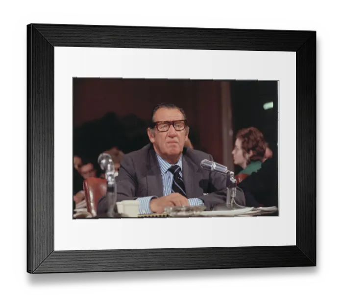 Framed Print : Robert Six Testifying Before Senate Subcommittee Framed Print : Robert Six Testifying Before Senate Subcommittee
