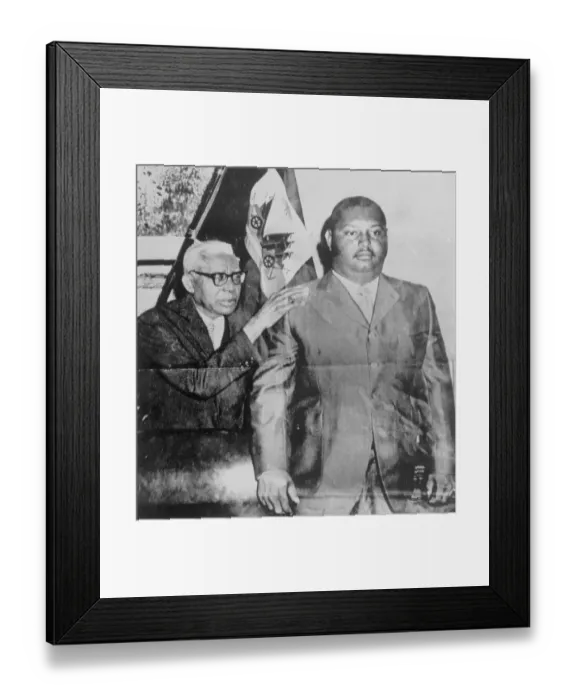 Framed Print : Francois Duvalier with His Son Framed Print : Francois Duvalier with His Son