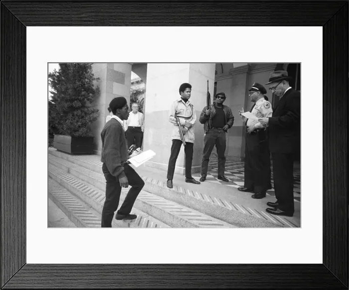 Framed Print : Black Panthers at California State Capitol Framed Print : Black Panthers at California State Capitol