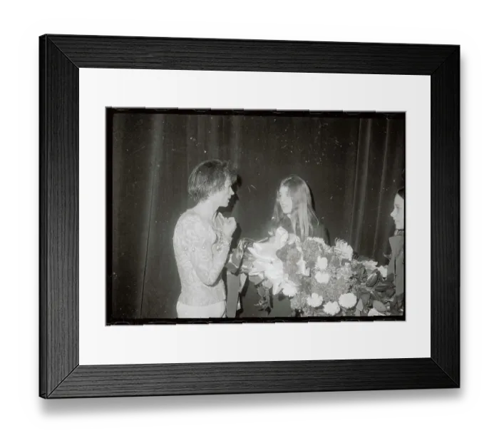 Framed Print : Caroline Kennedy Conversing With Rudolph Nureyev Framed Print : Caroline Kennedy Conversing With Rudolph Nureyev