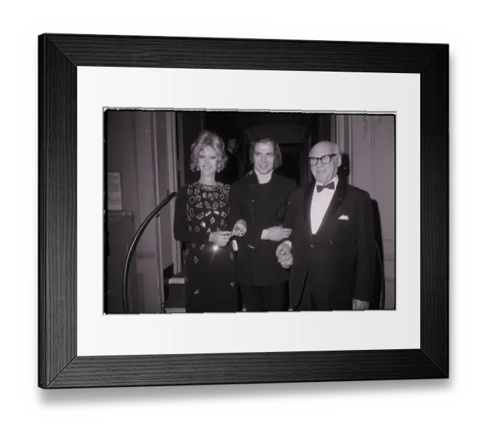 Framed Print : Rudolph Nurevev W / Van Vooran & Sol Hurok Framed Print : Rudolph Nurevev W / Van Vooran & Sol Hurok