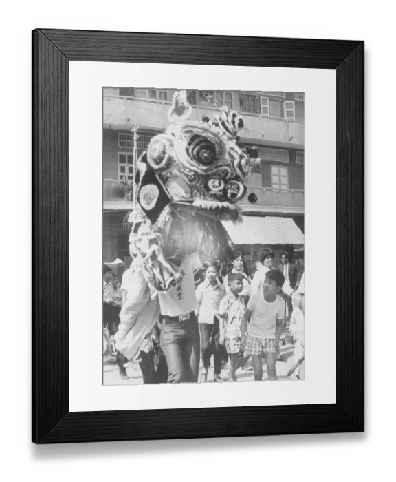 Framed Print : People Celebrating Chinese New Year Framed Print : People Celebrating Chinese New Year