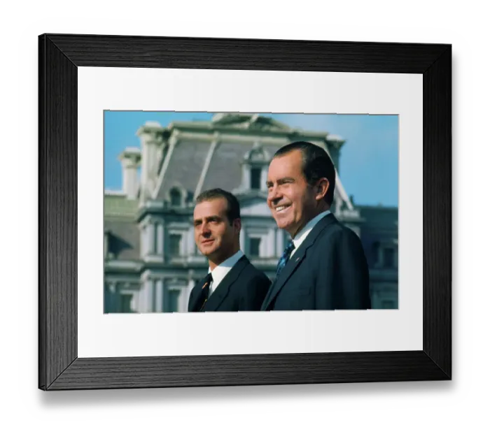 Framed Print : Prince Juan Carlos with Richard Nixon Framed Print : Prince Juan Carlos with Richard Nixon