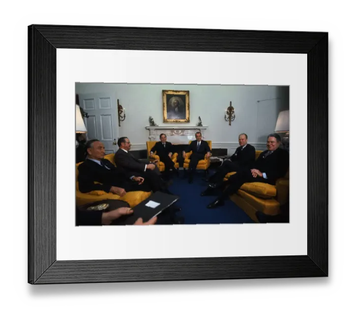 Framed Print : Richard Nixon with Congressional Leaders Framed Print : Richard Nixon with Congressional Leaders
