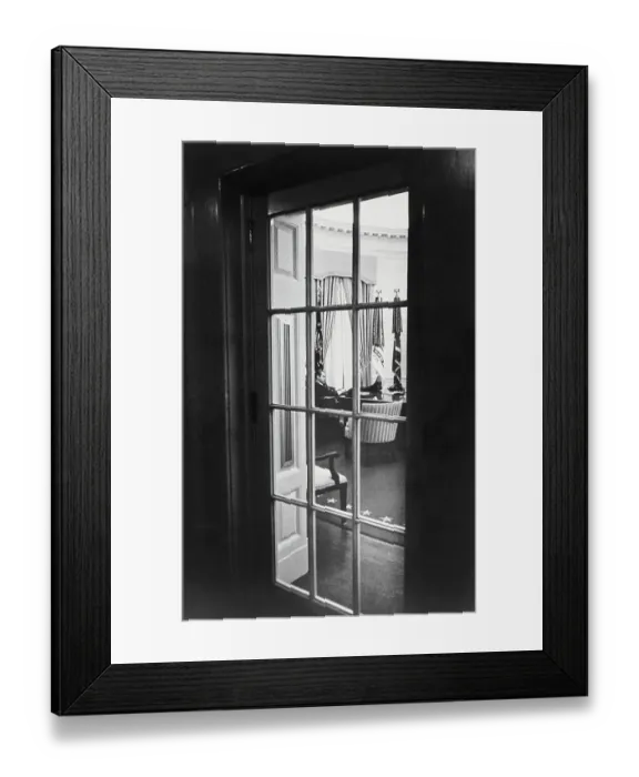 Framed Print : President Nixon Reclining with Feet on Desk Framed Print : President Nixon Reclining with Feet on Desk