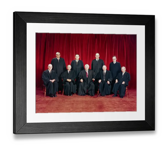 Framed Print : Portrait of Supreme Court Justices Framed Print : Portrait of Supreme Court Justices