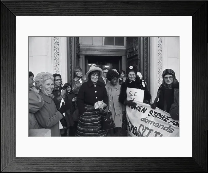 Framed Print : Bella Abzug Walking to Antiwar Demonstration Framed Print : Bella Abzug Walking to Antiwar Demonstration