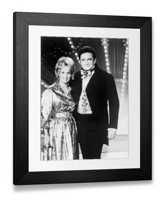 Framed Print : Johnny Cash and Tammy Wynette Framed Print : Johnny Cash and Tammy Wynette