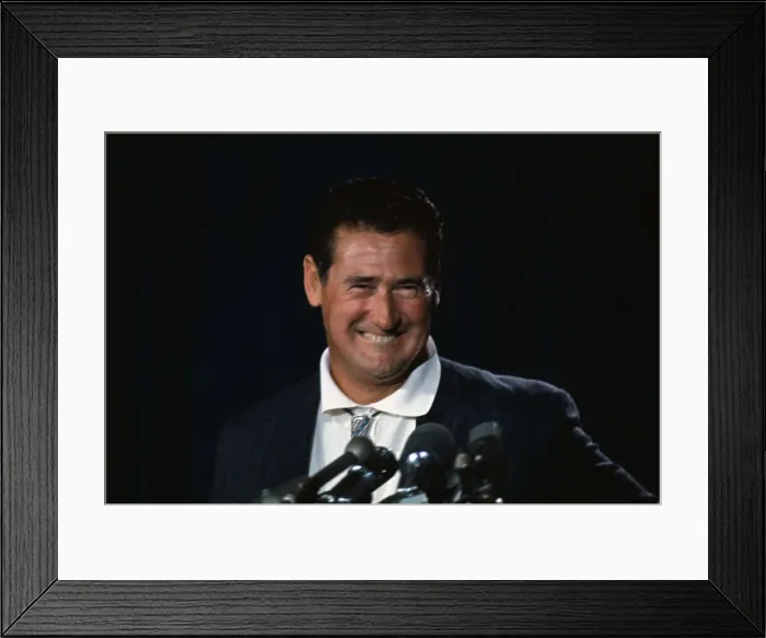 Framed Print : Ted Williams Speaking at Press Conference Framed Print : Ted Williams Speaking at Press Conference