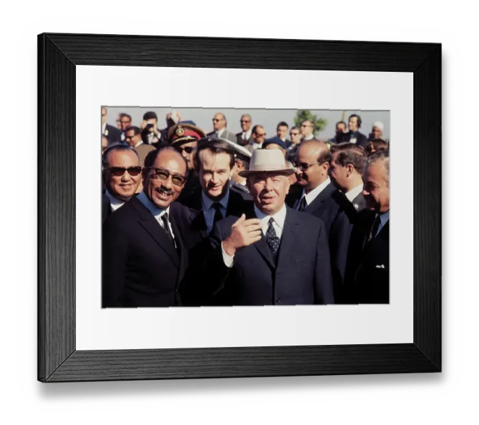 Framed Print : Nikolai Podgorny and Anwar Sadat at Ceremony Framed Print : Nikolai Podgorny and Anwar Sadat at Ceremony