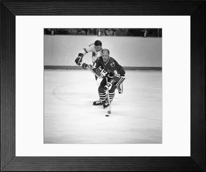 Framed Print : Bobby Hull in Hockey Action Framed Print : Bobby Hull in Hockey Action