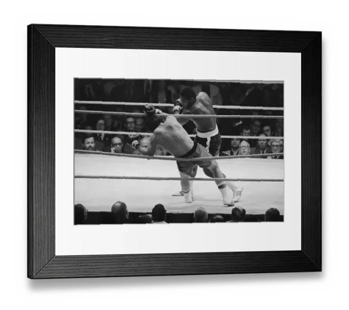 Framed Print : Joe Frazier Knocking Out Terry Daniels Framed Print : Joe Frazier Knocking Out Terry Daniels