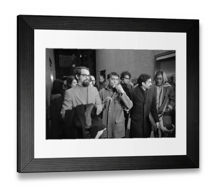 Framed Print : Suspect in Kissinger Kidnapping Scheme Leaving Building Framed Print : Suspect in Kissinger Kidnapping Scheme Leaving Building