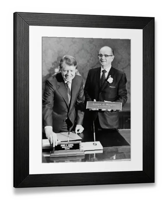 Framed Print : Georgia Governor Carter And Former Governor Maddox Framed Print : Georgia Governor Carter And Former Governor Maddox