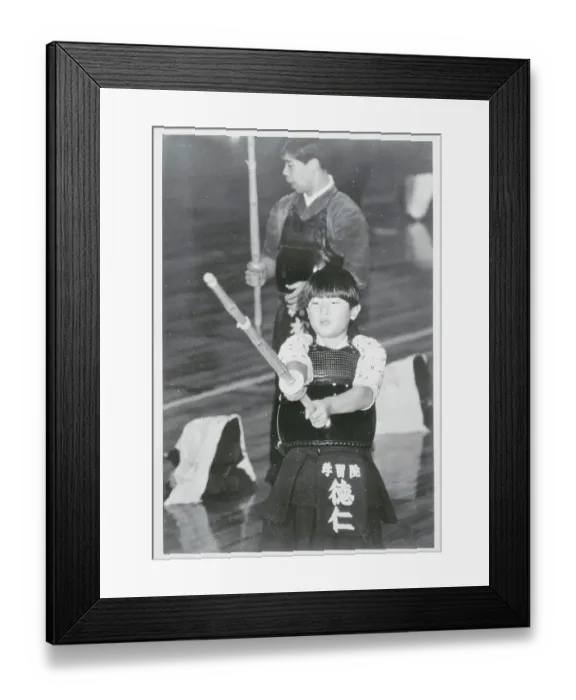 Framed Print : Prince Hiro in Fencing Class Framed Print : Prince Hiro in Fencing Class