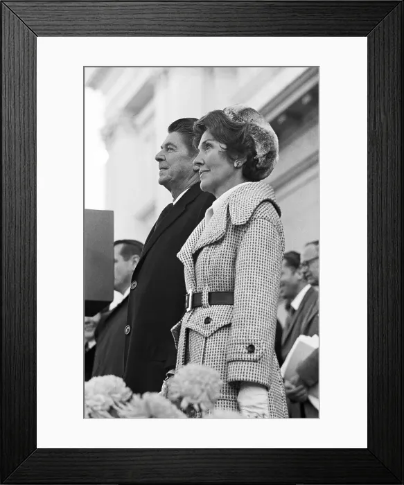 Framed Print : Reagan in for Second Term as Governor Framed Print : Reagan in for Second Term as Governor