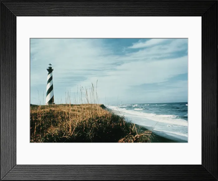 Framed Print : Cape Hatteras Beach And Lighthouse Framed Print : Cape Hatteras Beach And Lighthouse