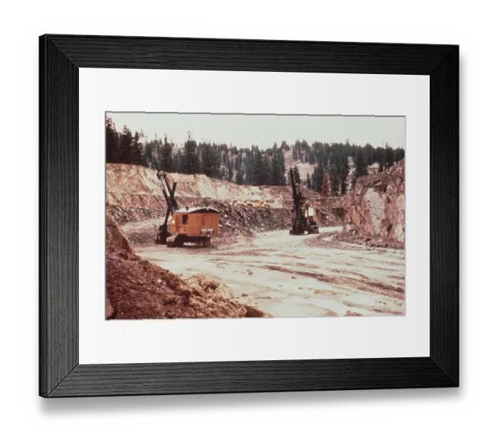 Framed Print : Dawn Mining Company's open pit mine in central Washington State Framed Print : Dawn Mining Company's open pit mine in central Washington State