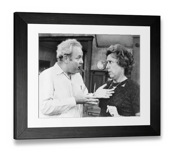 Framed Print : Carrol O'Connor and Jean Stapleton Framed Print : Carrol O'Connor and Jean Stapleton
