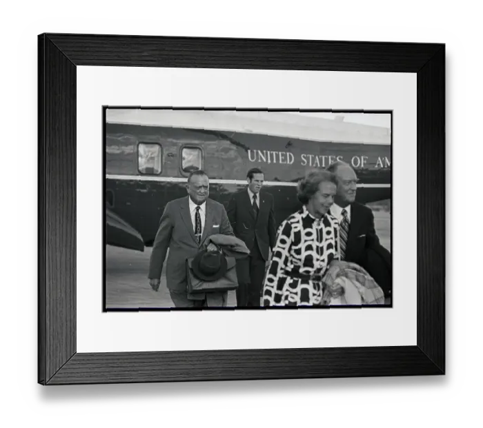 Framed Print : J. Edgar Hoover Near Airplane Framed Print : J. Edgar Hoover Near Airplane
