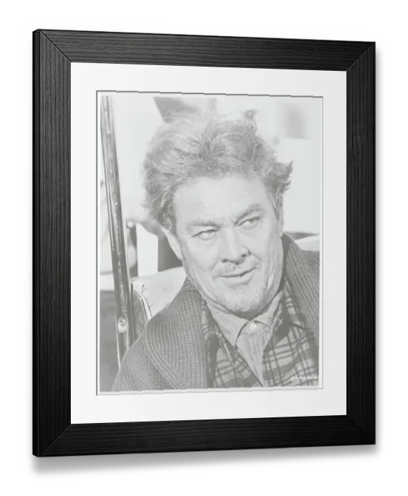 Framed Print : Actor Ben Johnson in Costume for The Last Picture Show