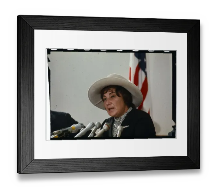 Framed Print : Bella Abzug Speaking at Meeting Framed Print : Bella Abzug Speaking at Meeting