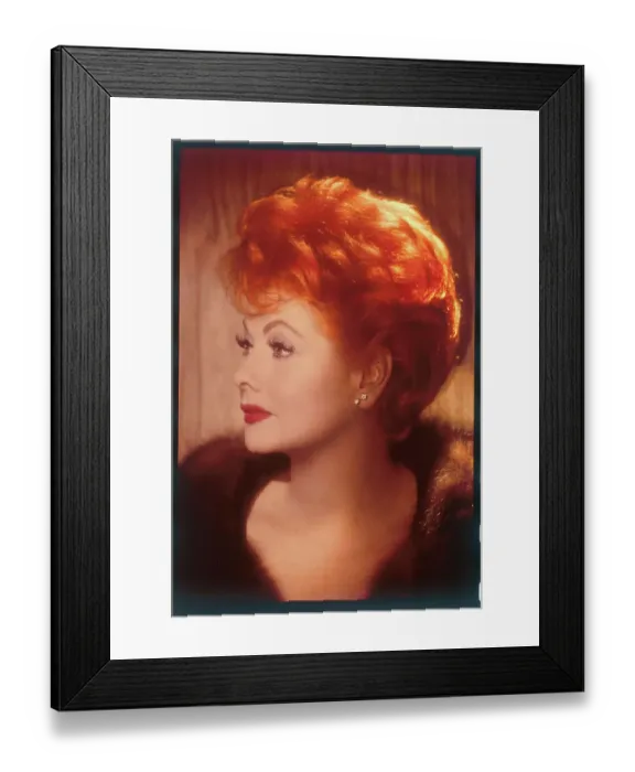 Framed Print : Closeup Portrait of Comedienne Lucille Ball Framed Print : Closeup Portrait of Comedienne Lucille Ball