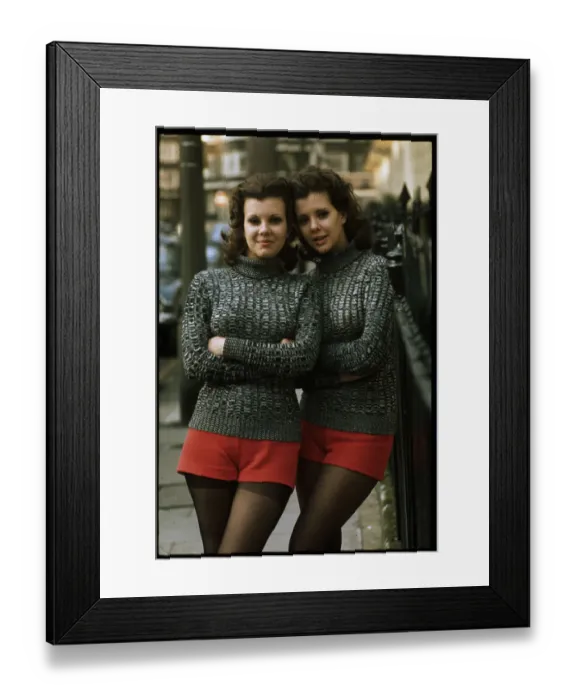 Framed Print : Madeline Collinson with Sister Mary Framed Print : Madeline Collinson with Sister Mary