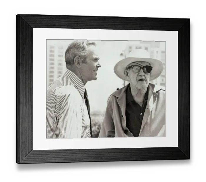 Framed Print : Henry Fonda and John Ford Framed Print : Henry Fonda and John Ford
