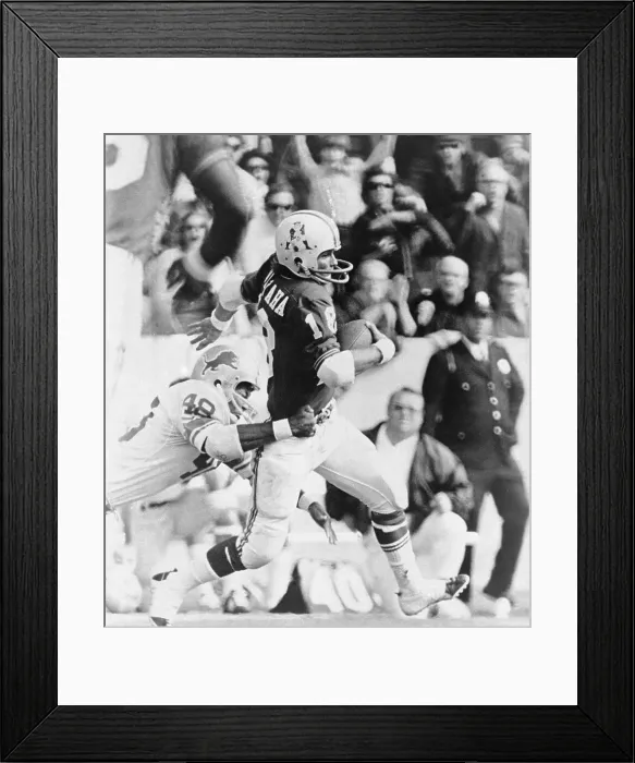Framed Print : Randy Vataha Running with Football Framed Print : Randy Vataha Running with Football