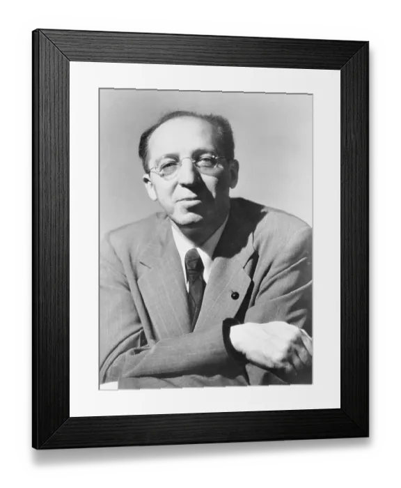 Framed Print : Portrait of Aaron Copland Framed Print : Portrait of Aaron Copland