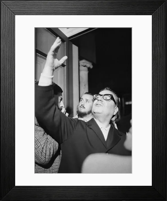 Framed Print : Chilean President Salvador Allende Framed Print : Chilean President Salvador Allende