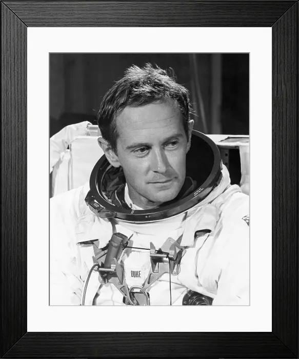 Framed Print : Astronaut Charles M. Duke, Jr. in Spacesuit Framed Print : Astronaut Charles M. Duke, Jr. in Spacesuit