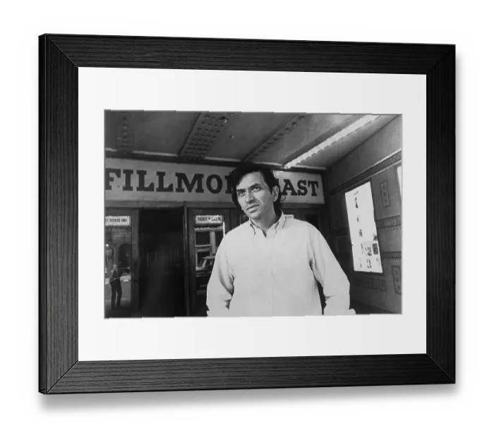 Framed Print : Bill Graham Outside the Fillmore East Framed Print : Bill Graham Outside the Fillmore East