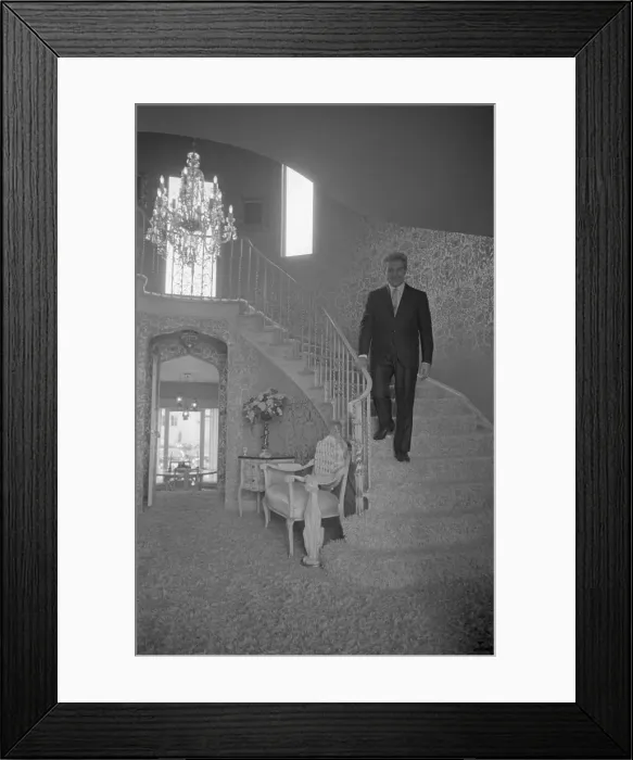 Framed Print : Liberace. Pass through from the den to the hall and living room