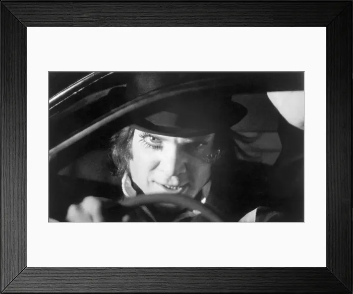 Framed Print : Malcolm McDowell in A Clockwork Orange