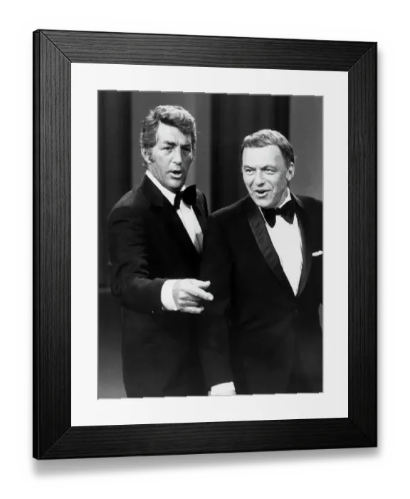 Framed Print : Dean Martin and Frank Sinatra Singing a Duet Framed Print : Dean Martin and Frank Sinatra Singing a Duet