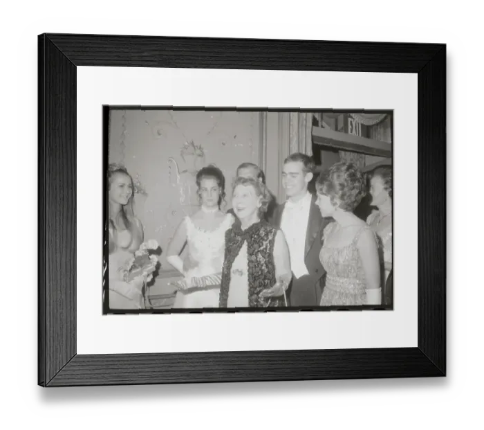 Framed Print : Mamie Eisenhower Attending Debutante Ball Framed Print : Mamie Eisenhower Attending Debutante Ball
