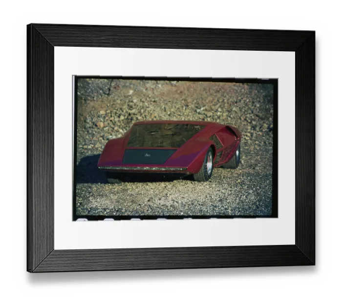 Framed Print : Lancia Stratos Zero Concept Car