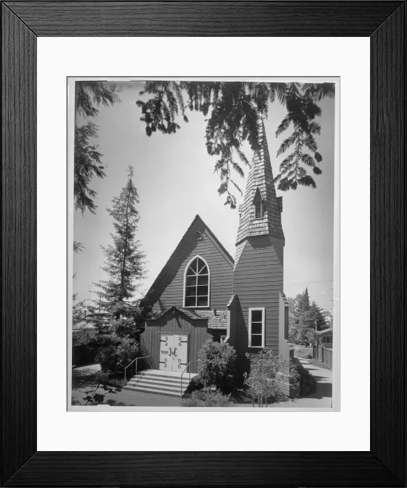 Framed Print : View of The Church of One tree