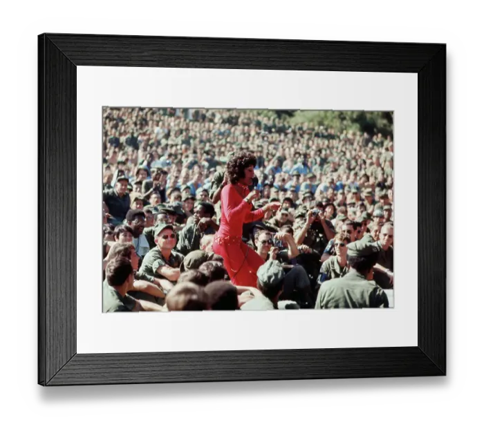 Framed Print : Lola Falana Entertains Troops South Vietnam Framed Print : Lola Falana Entertains Troops South Vietnam