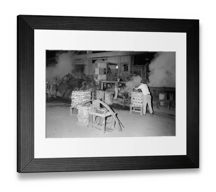Framed Print : Men Working in Copper Mine Framed Print : Men Working in Copper Mine